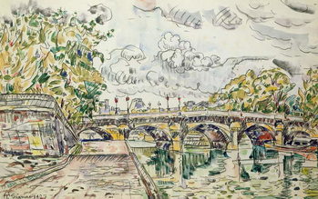 Canvastavla The Pont Neuf, Paris, 1927