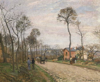 Canvastavla The Road from Louveciennes, 1870