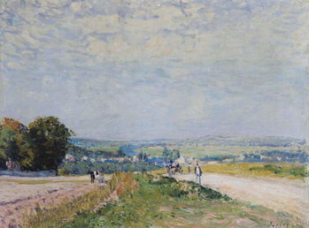 Canvastavla The Road to Montbuisson at Louveciennes, 1875