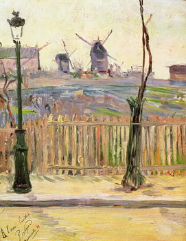 Canvastavla The Windmills at Montmartre, 1884