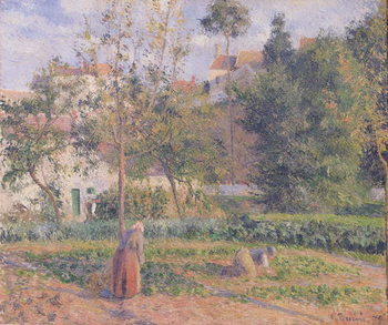 Canvastavla Vegetable Garden at the Hermitage, Pontoise, 1879