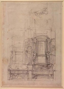 Canvastavla W.26r Design for the Medici Chapel in the church of San Lorenzo, Florence