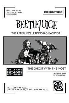 Canvastavla Beetlejuice - The Ghost