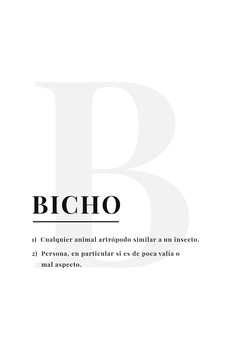 Canvastavla Bicho