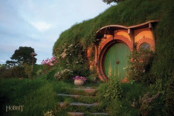 Canvastavla Hobbiton