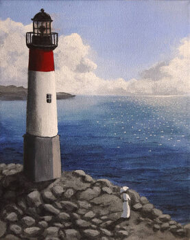 Canvastavla Lighthouse and Watcher