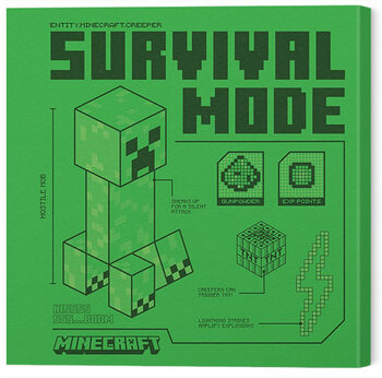 Canvastavla Minecraft - Creeper