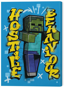 Canvastavla Minecraft - Hostige Behaviour
