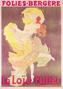 Canvastavla Poster advertising Loie Fuller  at the Folies Bergere