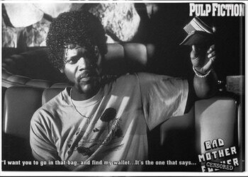 Canvastavla Pulp Fiction - Bad Mother F**ker