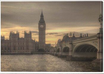 Canvastavla Rod Edwards - Autumn Skies, London, England