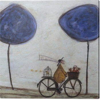 Canvastavla Sam Toft - Freewheelin‘s With Joyce Greenfields and the Felix 3