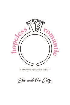 Canvastavla Sex and The City - Hopeless romantic