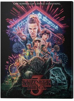 Canvastavla Stranger Things - Summer of 85