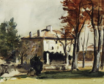 Canvastavla The House of the Jas de Bouffan; Le Manoir du Jas de Bouffan, c.1870