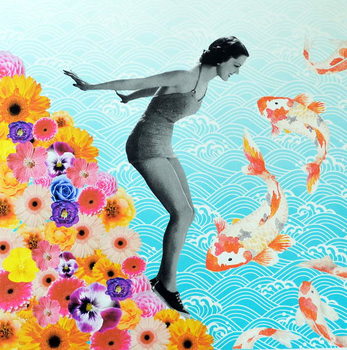 Canvastavla Water baby, 2019,