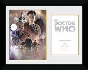 Doctor Who - 10th Doctor David Tennant gerahmte Poster