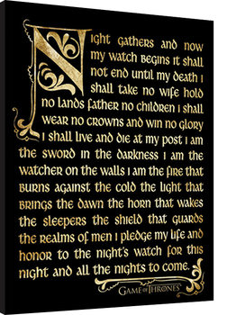 GAME OF THRONES 3 - nightwatch gerahmte Poster
