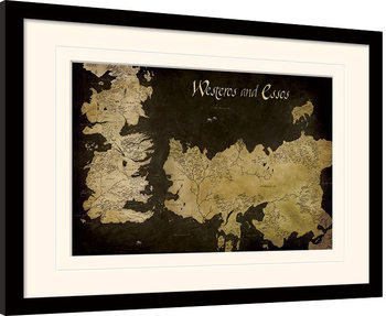 Game of Thrones - Westeros gerahmte Poster