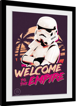Stormtrooper - Neon gerahmte Poster