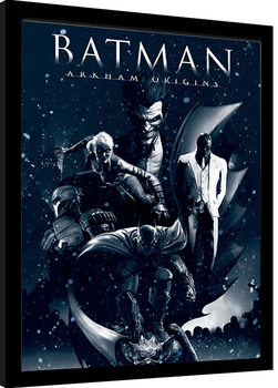 Gerahmte Poster Batman: Arkham Origins - Montage