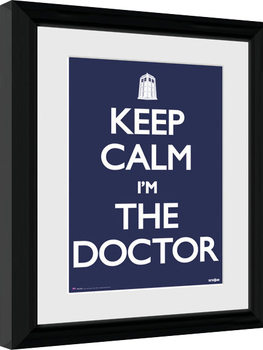 Gerahmte Poster Doctor Who - Keep Calm