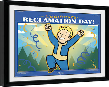 Gerahmte Poster Fallout 76 - Reclamation Day
