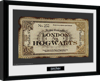 Gerahmte Poster Harry Potter - Ticket
