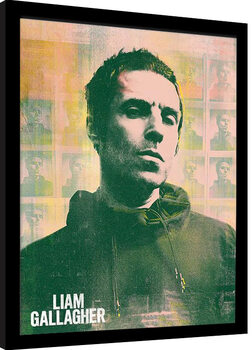 Gerahmte Poster Liam Gallagher - Polaroids