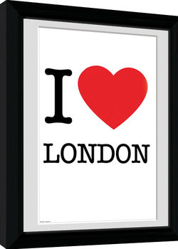 Gerahmte Poster London - I Love