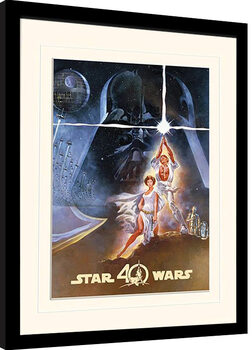 Gerahmte Poster Star Wars 40th Anniversary - New Hope Art