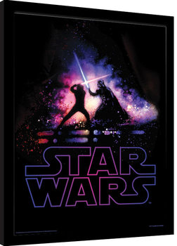 Gerahmte Poster Star Wars - Battle