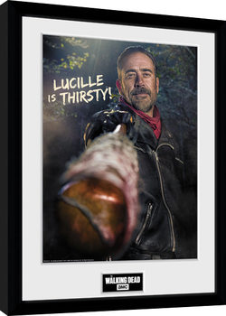 Gerahmte Poster The Walking Dead - Negan Thirsty