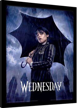Gerahmte Poster Wednesday - Downpour