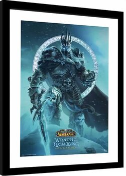 Gerahmte Poster World of Warcraft - Lich King