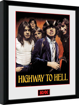 Indrammet plakat AC/DC - Highway to Hell