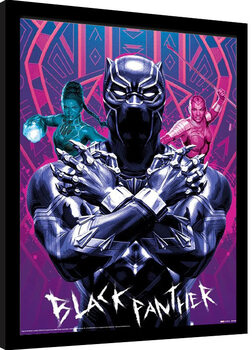 Indrammet plakat Black Panther - Wakanda Forever
