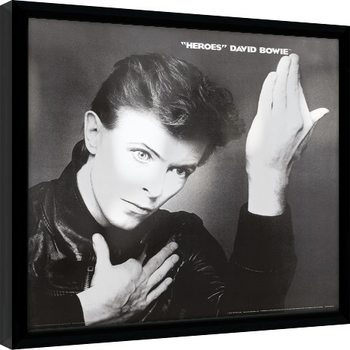 Indrammet plakat David Bowie - Heroes