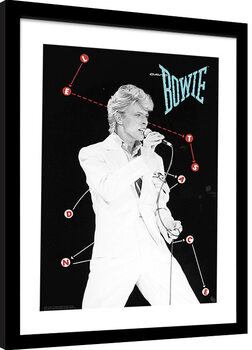 Indrammet plakat David Bowie - Lets Dance