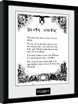 Indrammet plakat Death Note - Death Note