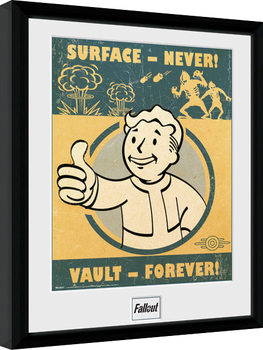 Indrammet plakat Fallout 4 - Vault Forever