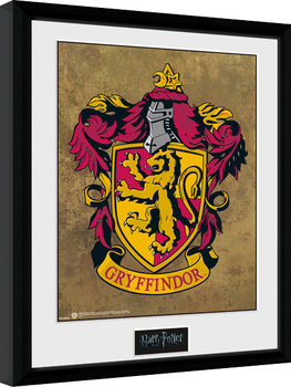 Indrammet plakat Harry Potter - Gryffindor
