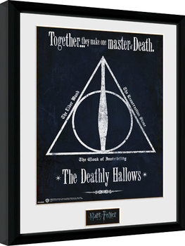Indrammet plakat Harry Potter - The Deathly Hallows