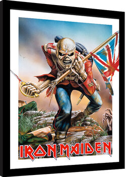 Indrammet plakat Iron Maiden - Trooper Eddie