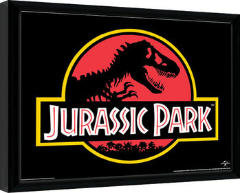 Indrammet plakat Jurassic Park - Classic Logo