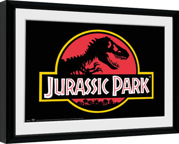 Indrammet plakat Jurassic Park - Logo