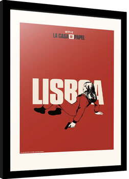 Indrammet plakat La Casa De Papel - Lisboa