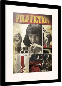 Indrammet plakat Pulp Fiction - Mia