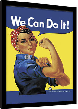 Indrammet plakat Rosie the Riveter