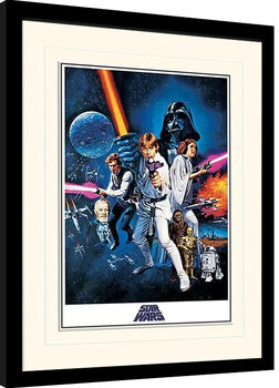 Indrammet plakat Star Wars: A New Hope - One Sheet